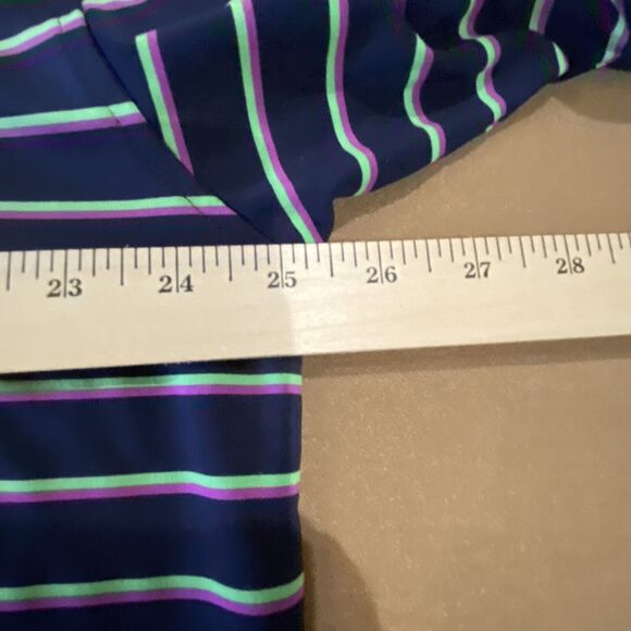 FootJoy Shirt Mens Extra Large Performance Polo Golf Purple Navy Green XL - Picture 3 of 9
